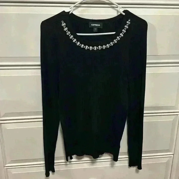 Express Embellished Sweater - Picture 1 of 2